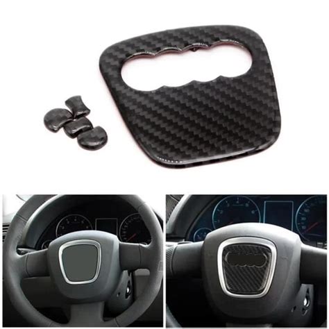 Autocollant En Fiber De Carbone Pour Voiture Volant Couverture De Cadre