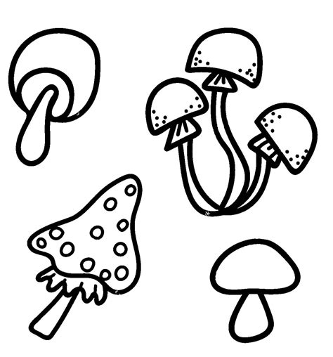 Mushrooms coloring pages | 100 Printable coloring pages