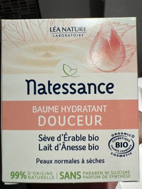 Natessance Baume doux hydratant au lait dânesse peaux normales à