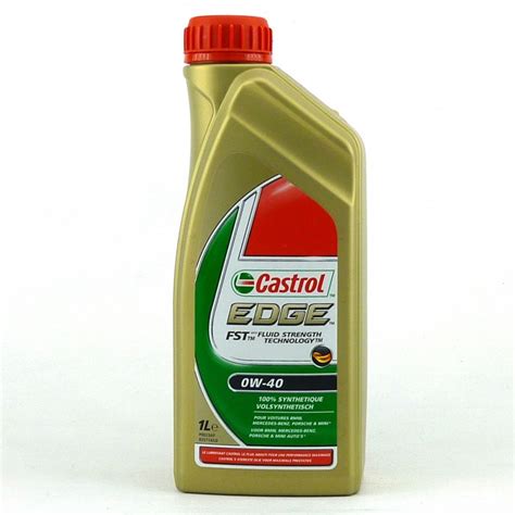 Huile Moteur Castrol Edge FST 0W40 Bidon 1 Litre