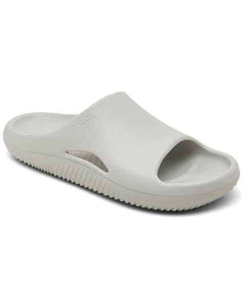 Crocs Mellow Recovery Slide Sandals From Finish Line In Gray For Men