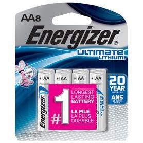 Energizer Ultimate AA Lithium Battery 8 Pack Sheraton Mall