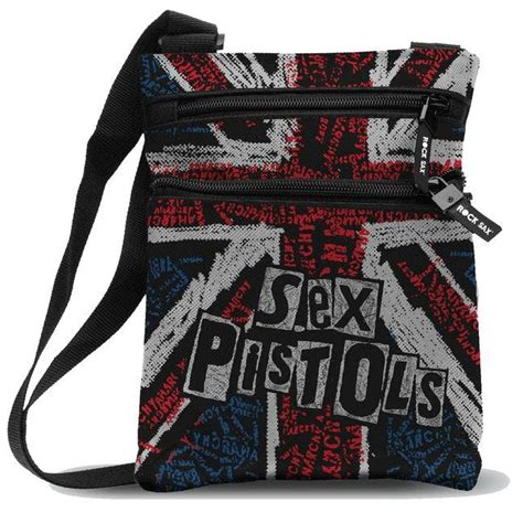 Sex Pistols Uk Flag Cross Body Bag Unkind Merchandise Oficial