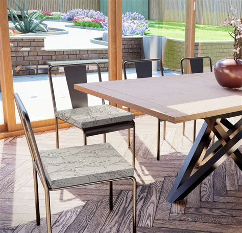 Laura Ashley Pussy Willow Natural Pack Chair Pad Sophie Marie Home