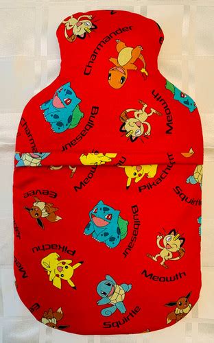 Pokemon Hot Water Bottle Cover Funky Fabric Things