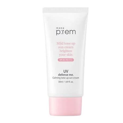 Buy make p:rem - UV Defense Me. Calming Tone Up Sun Cream 50ML | make p ...