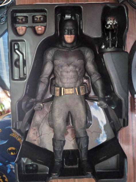 Hot Toys BvS Batman With Tech Cowl And Sniper Rifle BIB Hobbies Toys Toys Games On Carousell