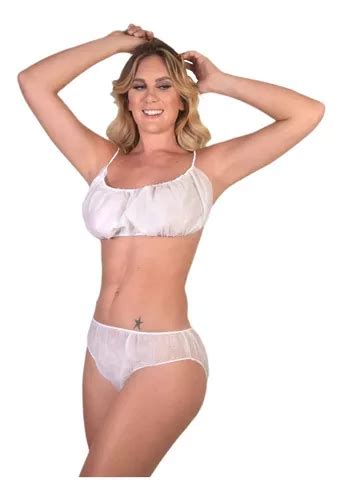 Juego De Top Abierto Y Bikini Desechable Spa 20 Pz Meses sin interés