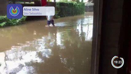 Chuva provoca alagamentos na Costa Sul de São Sebastião SP Vale do