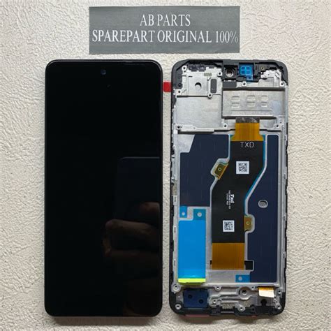 Jual LCD TOUCHSCREEN FULLSET FRAME INFINIX HOT 40i X6528 X6528B ORIGINAL COPOTAN Shopee Indonesia