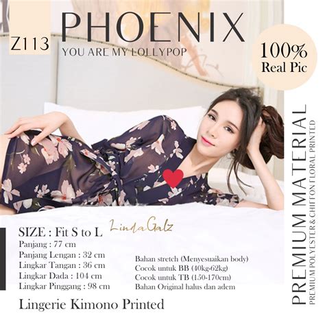 Jual Lindagalz Nana Pakaian Tidur Wanita Dewasa Kimono Set Lingerie Sexy Jumbo Z Sexy