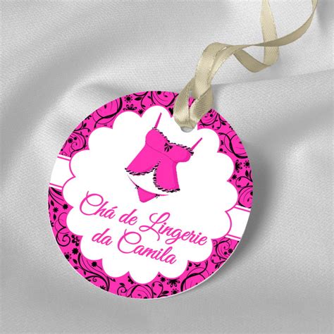 Tag de agradecimento Chá de Lingerie Elo7 Produtos Especiais