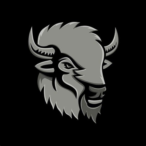 Bison Head Logo Logodix