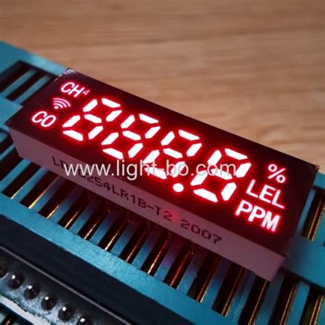 Ultra Thin Small Size Ultra Red 62mm 4 Digit 7 Segment Led Display