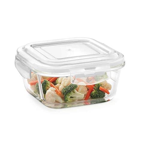 Buy Borosil Klip N Store Glass Storage Container With Klip Lid 520ml Shop