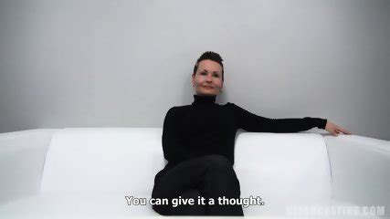 Playing With Dildo At The Casting