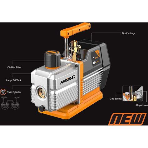 Navac Np7dp Dual Stage Dual Voltage Vacuum Pump Hardwareandtools Online