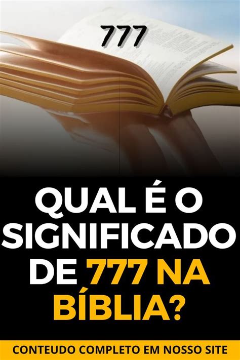 Significado 777 Na Bíblia