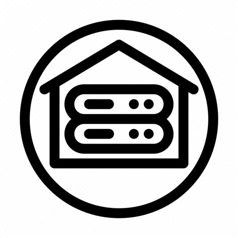 cloud data  hybrid  premise server storage icon