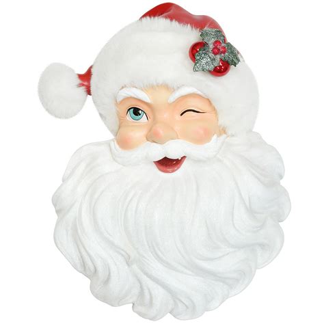Santa Face Wall Art At Roy Lujan Blog