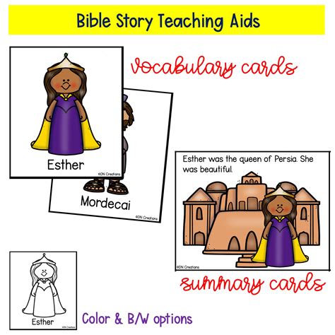 Queen Esther Bible Study For Kids L Old Testament Bible Worksheets And