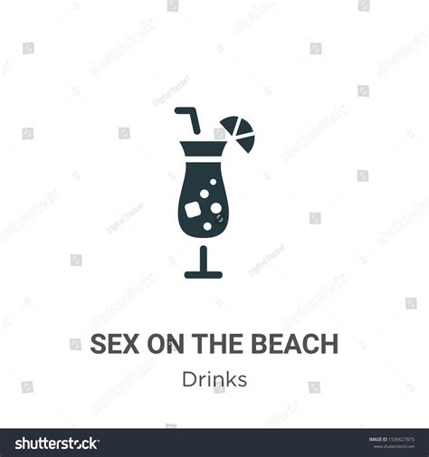 Sex On Beach Vector Icon On Stock Vector Royalty Free Shutterstock