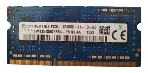 Memoria Ram Laptop 4gb Ddr3 Sk Hynix Hmt451s6dfr8a-pb | Envío gratis