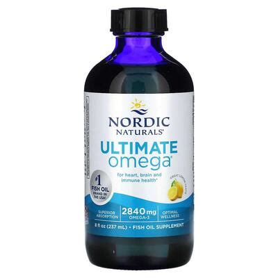 Омега Nordic Naturals Ultimate Omega, лимон, 237 мл : инструкция + цена ...