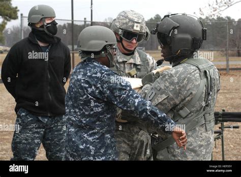 Army And Navy Reserve Ground Ambulance Personnel From The 75th Combat