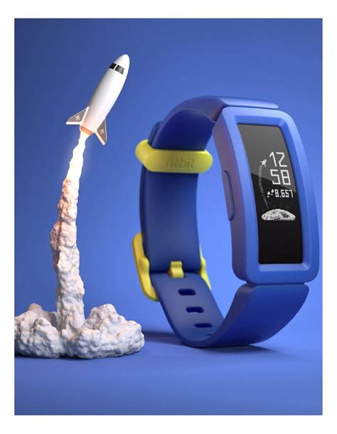 Fitbit Ace 2 Activity Tracker For Kids Night Sky Neon Yellow Clasp