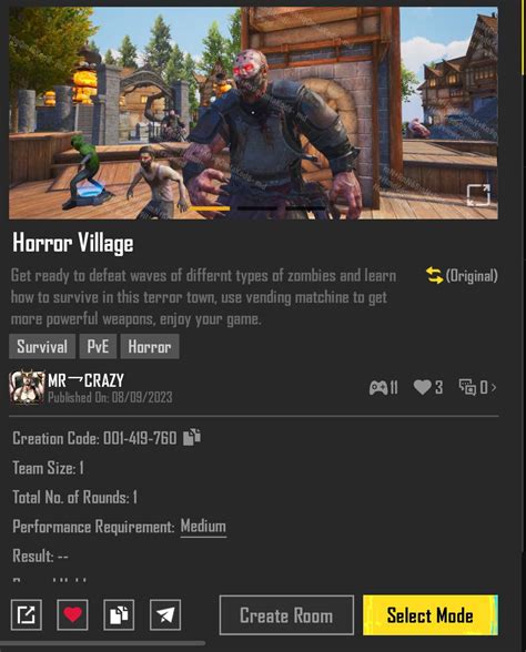 Horror Village Rpubgmobile