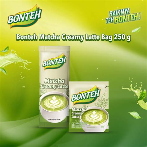 jual bonteh matcha creamy latte bag shopee indonesia