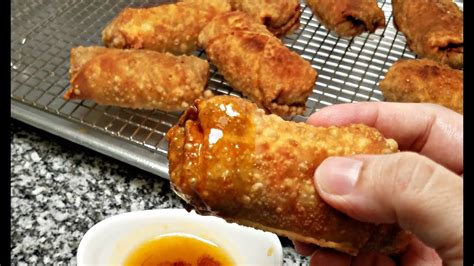 How To Make Egg Rolls Homemade Egg Rolls Recipe Duck Sauce Recipe Youtube