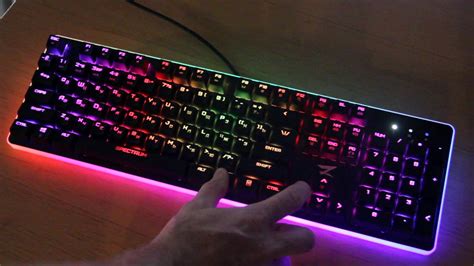Механическая клавиатура ZET Spectrum режимы подсветки - YouTube