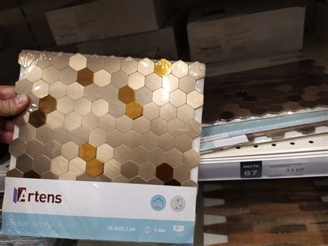 Самоклеящаяся алюминиевая мозаика в Леруа Мерлен - новая отделка для ...