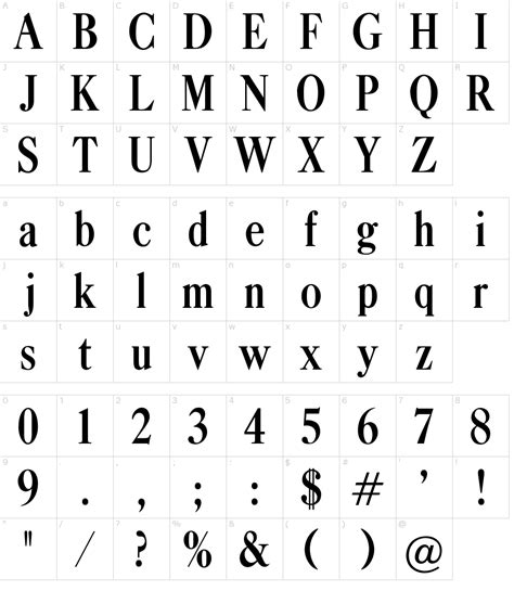 Caslon Condensed Font Download