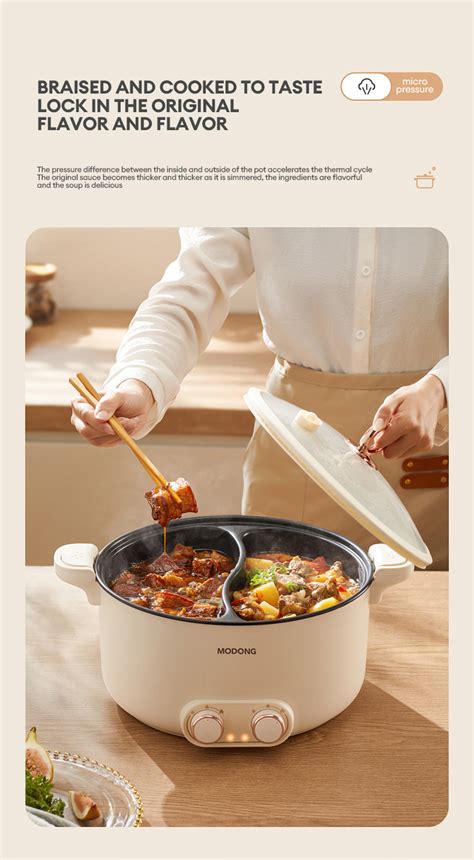 Malay Plugmodong L L Yuanyang Hot Pot Large Capacity Steamboat Household Hotpot Electric