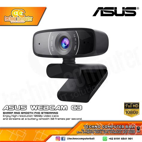 ASUS Webcam C3 - FULL HD 1080p 30 FPS WEBCAM