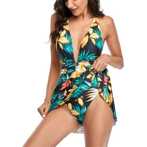 Damski Jednocz Ciowy Str J K Pielowy Ze Sp Dnic Seksowne Bikini Xxl
