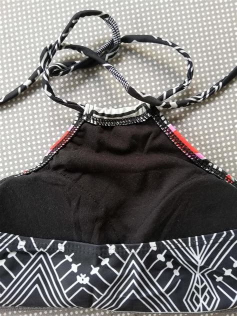 Halter High Neck Geometrical Print Boho Bikini Set 35 OFF Rosegal