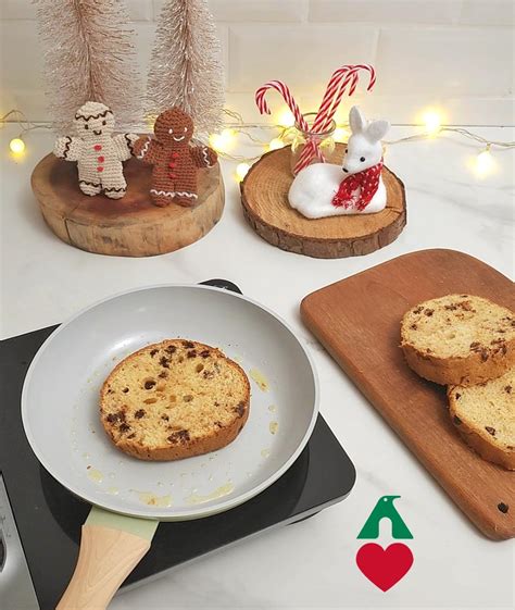 Sobremesa de natal - Panettone na chapa com sorvete