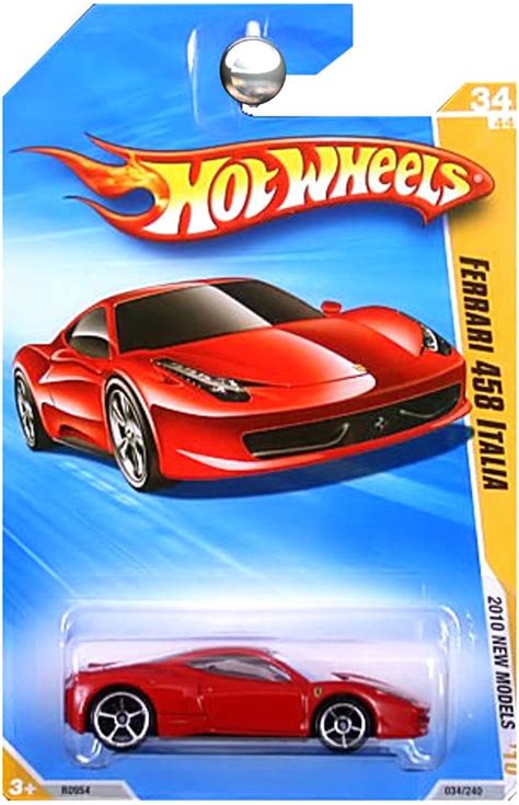 Hot Wheels 2010 Ferrari 458 Italia 034 240 10 New Models 1 64 Scale