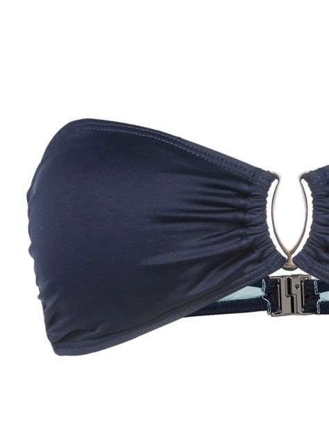 Lygia Nanny Mika Gathered Detail Bikini Top Farfetch