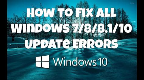 How To Fix All Windows 10 Update Errors YouTube