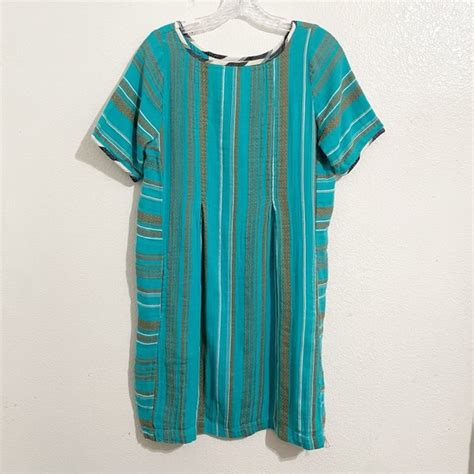 Ace & Jig | Dresses | Ace Jig Cotton Mini Shirt Dress In Turquoise Blue