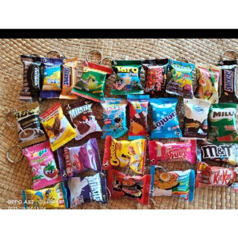 Jual Kse Gantungan Kunci Miniatur Snack Tempelan Magnet Kulkas