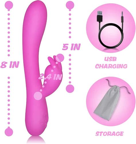 Thrusting Rabbit Vibrator G Spot Clitoral Vibrator Waterproof Rechargeable Dildo Vibrator With
