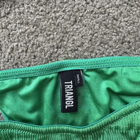 Gorgeous Green Triangl Bikini Size Small Bottoms Depop