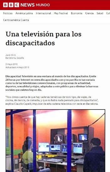 Sobre Nosotros Discapacidad Tv Discapacidad Televisi N