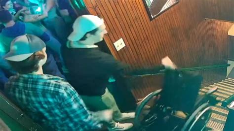 Cctv Shows Man Pushing Wheelchair Down Stairs News Uk Video News